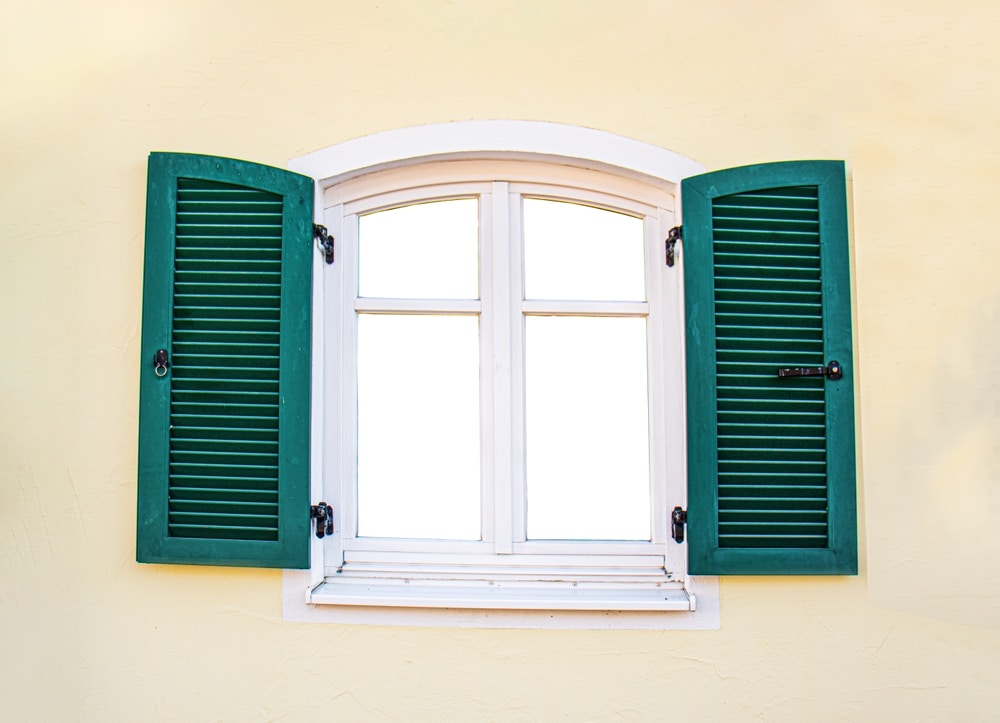 Open,Window,With,Green,Wooden,Shutters,mockup