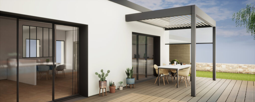 Pose de pergola bioclimatique Le Bugue par un artisan expérimenté